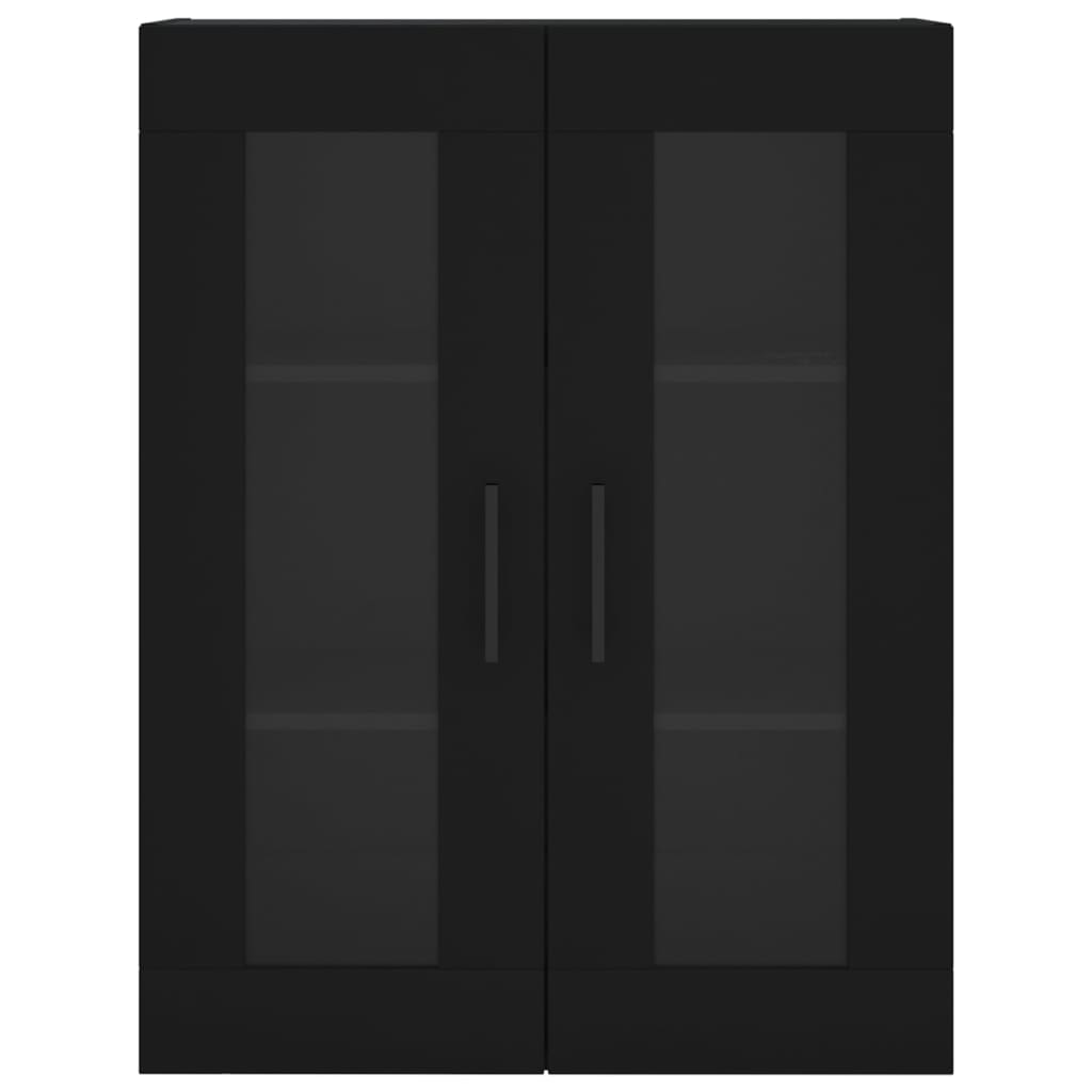 Credenza Nera 69,5x34x180 cm in Legno Multistrato 3198554