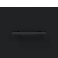 Credenza Nera 69,5x34x180 cm in Legno Multistrato 3198554