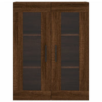 Credenza Rovere Marrone 69,5x34x180 cm in Legno Multistrato 3198560