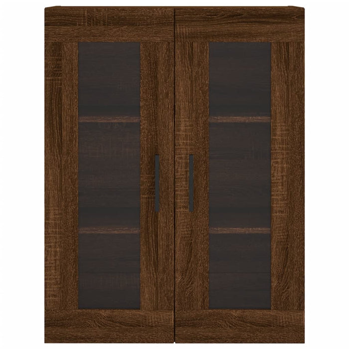 Credenza Rovere Marrone 69,5x34x180 cm in Legno Multistrato 3198560