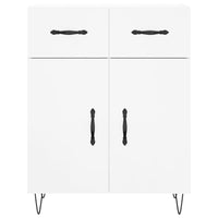 Credenza Bianco Lucido 69,5x34x180 cm in Legno Multistrato 3198563