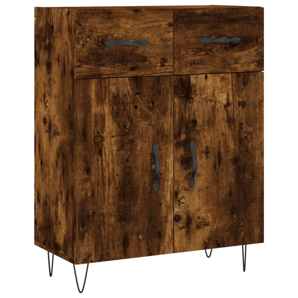 Credenza Rovere Fumo  69,5x34x180 cm in Legno Multistrato 3198566