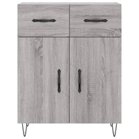 vidaXL Credenza Grigio Sonoma 69,5x34x180 cm in Legno Multistrato