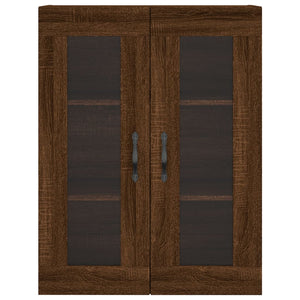 Credenza Rovere Marrone 69,5x34x180 cm in Legno Multistrato 3198568