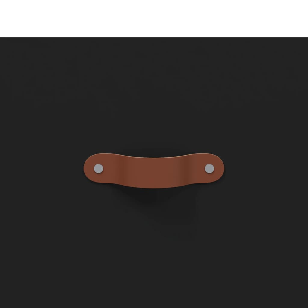 Credenza-Buffet-Armadio da cucina Nera 69,5x34x180 cm in Legno Multistrato 280699