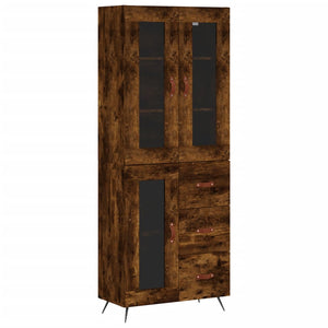 Credenza Rovere Fumo  69,5x34x180 cm in Legno Multistratocod mxl 102104