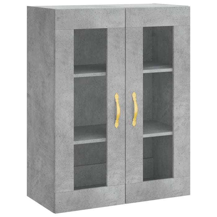Credenza-Buffet-Armadio da cucina Grigio Cemento 69,5x34x180 cm in Legno Multistrato 613225