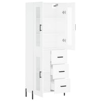 Credenza Bianca 69,5x34x180 cm in Legno Multistrato 3198601