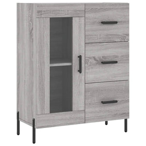 Credenza Grigio Sonoma 69,5x34x180 cm in Legno Multistrato 3198607