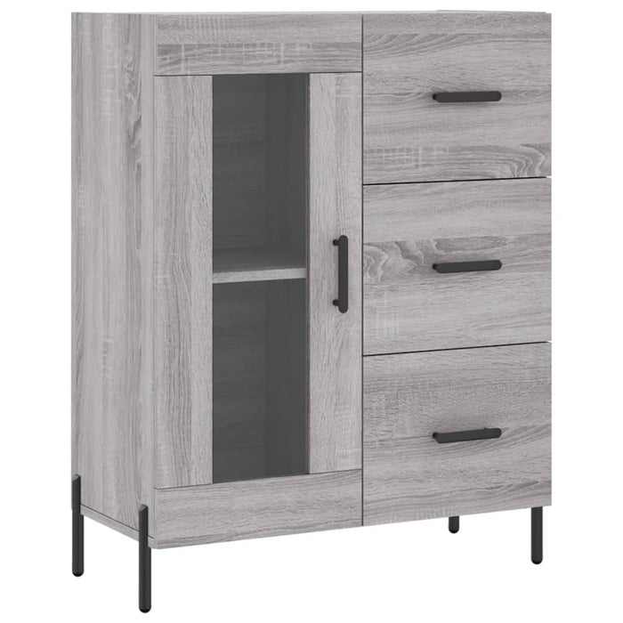 Credenza Grigio Sonoma 69,5x34x180 cm in Legno Multistrato 3198607