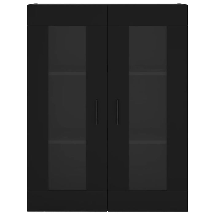 Credenza Nera 69,5x34x180 cm in Legno Multistrato 3198610