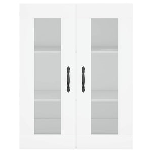 Credenza Bianca 69,5x34x180 cm in Legno Multistrato 3198625