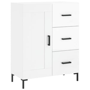 Credenza Bianco Lucido 69,5x34x180 cm in Legno Multistrato 3198659