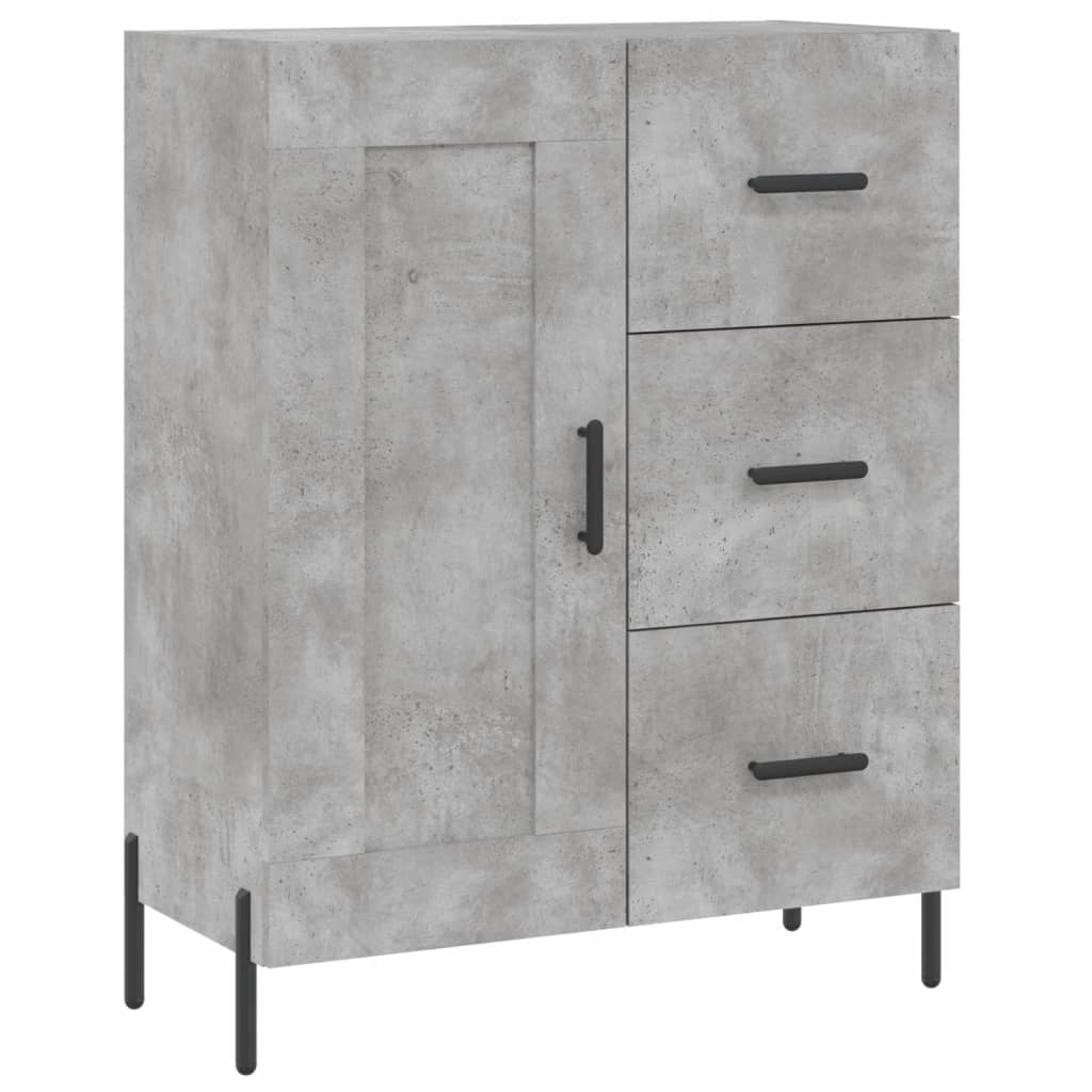 Credenza Grigio Cemento 69,5x34x180 cm in Legno Multistrato 3198669