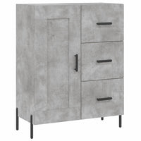 Credenza Grigio Cemento 69,5x34x180 cm in Legno Multistrato 3198669