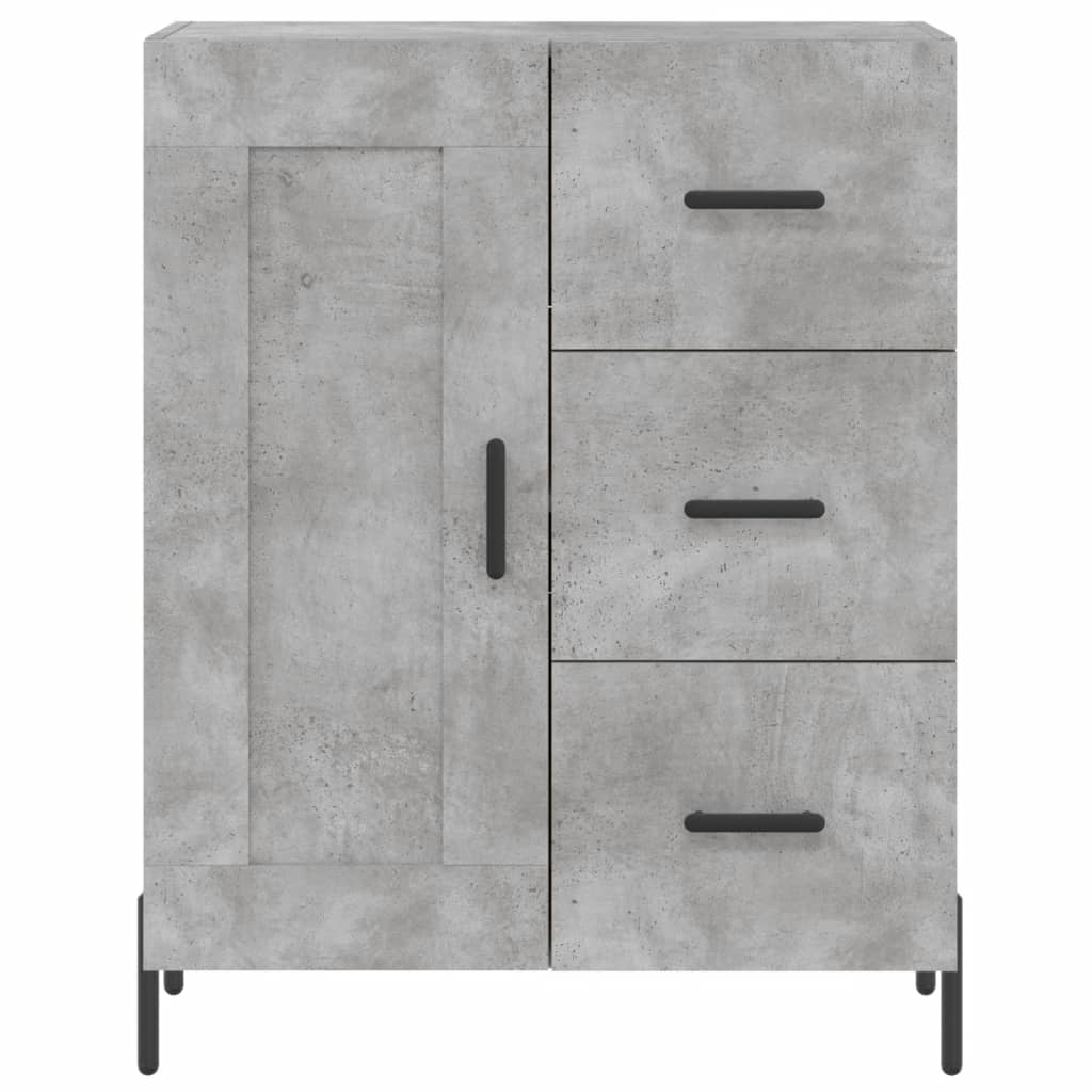 Credenza Grigio Cemento 69,5x34x180 cm in Legno Multistrato 3198669