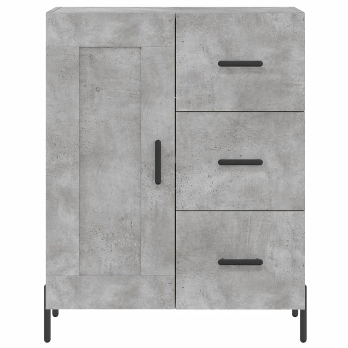Credenza Grigio Cemento 69,5x34x180 cm in Legno Multistrato 3198669