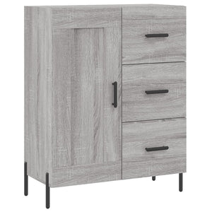 Credenza Grigio Sonoma 69,5x34x180 cm in Legno Multistrato 3198671