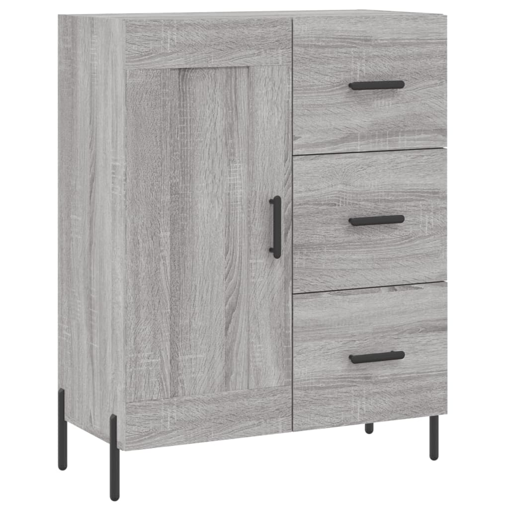 Credenza Grigio Sonoma 69,5x34x180 cm in Legno Multistrato 3198671