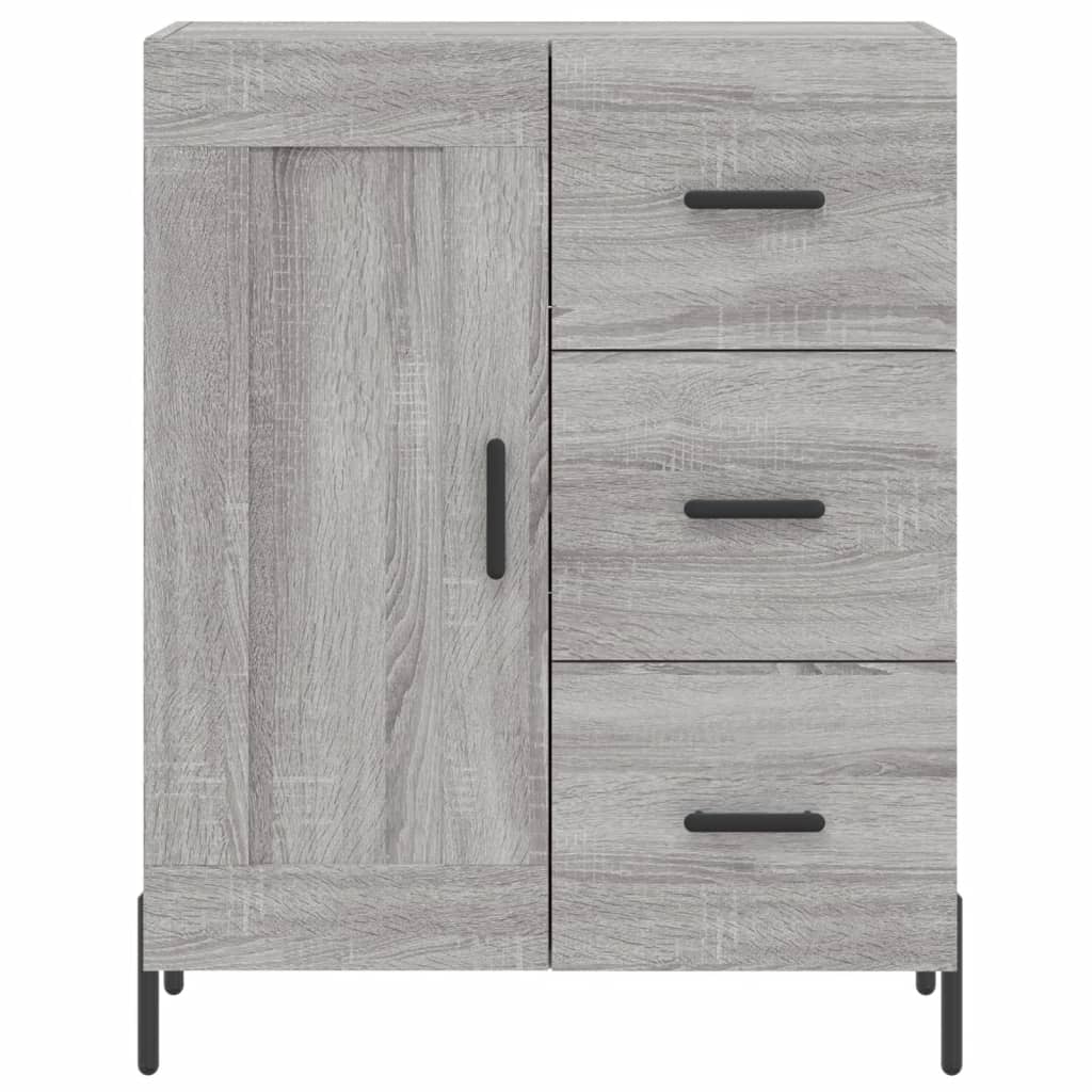 Credenza Grigio Sonoma 69,5x34x180 cm in Legno Multistrato 3198671