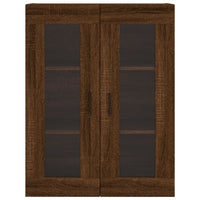 Credenza Rovere Marrone 69,5x34x180 cm in Legno Multistrato 3198680