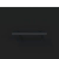 Credenza Nera 69,5x34x180 cm in Legno Multistrato 3198682