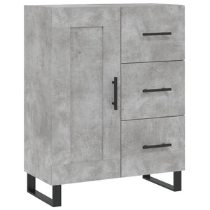 Credenza Grigio Cemento 69,5x34x180 cm in Legno Multistrato 3198685