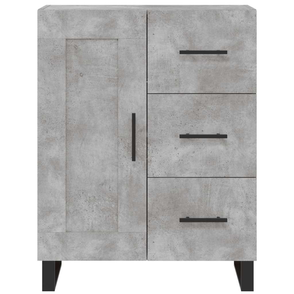 Credenza Grigio Cemento 69,5x34x180 cm in Legno Multistrato 3198685
