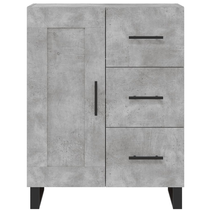 Credenza Grigio Cemento 69,5x34x180 cm in Legno Multistrato 3198685