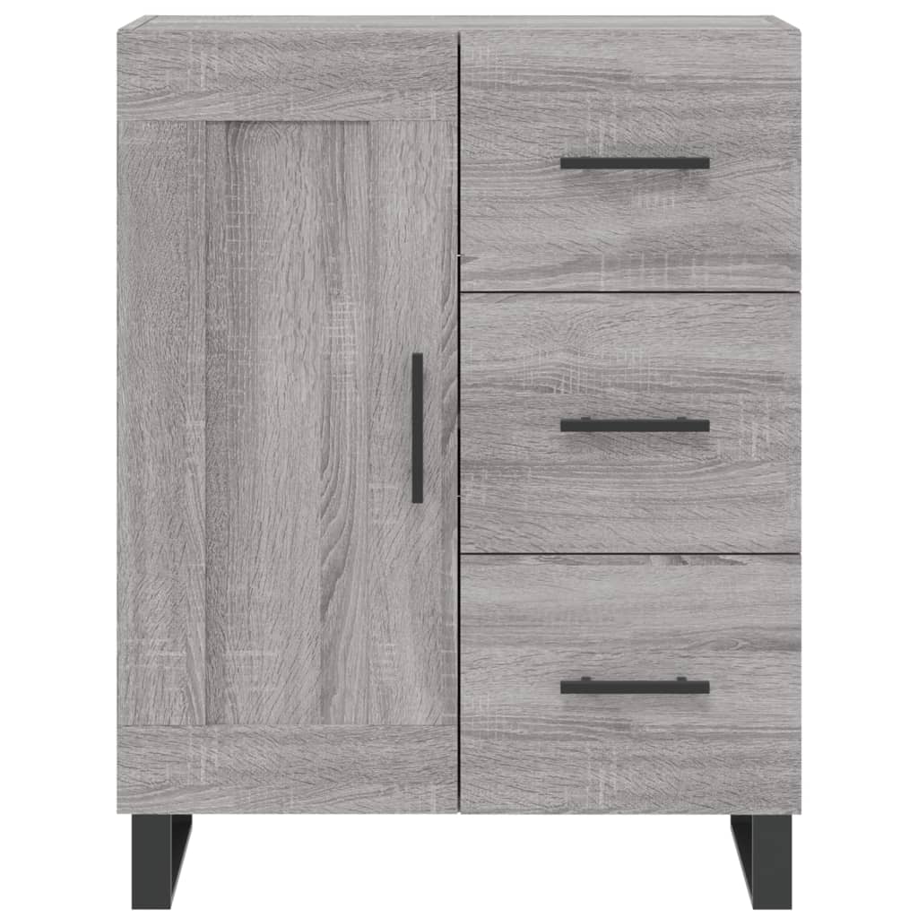 vidaXL Credenza Grigio Sonoma 69,5x34x180 cm in Legno Multistrato