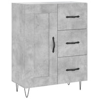 Credenza Grigio Cemento 69,5x34x180 cm in Legno Multistrato 3198693
