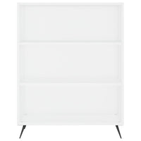 Credenza-Buffet-Armadio da cucina Bianca 69,5x34x180 cm in Legno Multistrato 137222