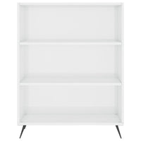 Credenza Bianco Lucido 69,5x34x180 cm in Legno Multistrato 3198699