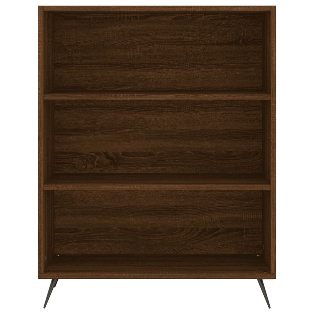 Credenza Rovere Marrone 69,5x34x180 cm in Legno Multistrato 3198704