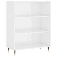 Credenza Bianco Lucido 69,5x34x180 cm in Legno Multistrato 3198707