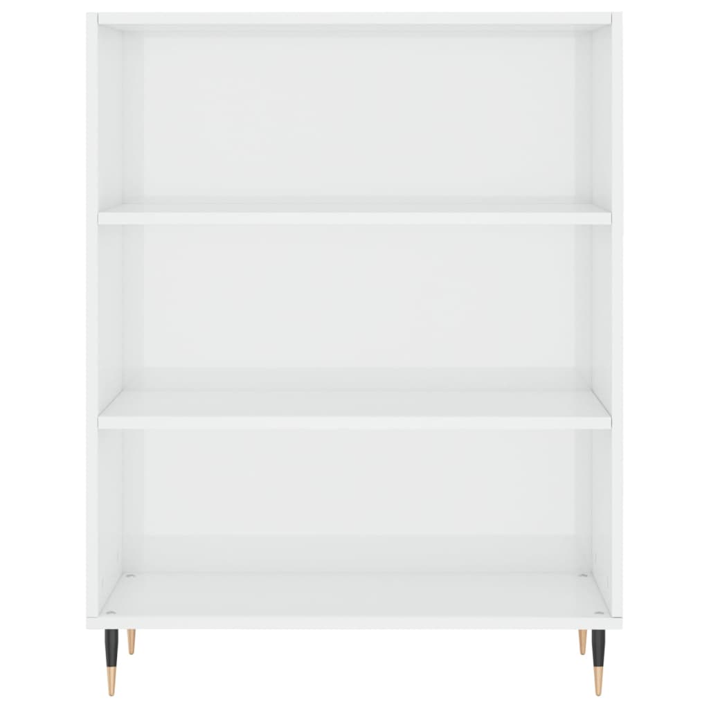Credenza Bianco Lucido 69,5x34x180 cm in Legno Multistrato 3198707
