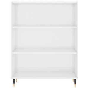 Credenza Bianco Lucido 69,5x34x180 cm in Legno Multistrato 3198707