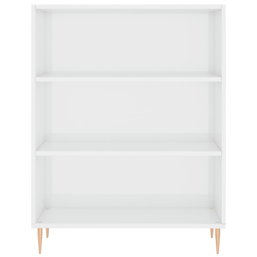 Credenza Bianco Lucido 69,5x34x180 cm in Legno Multistrato 3198715