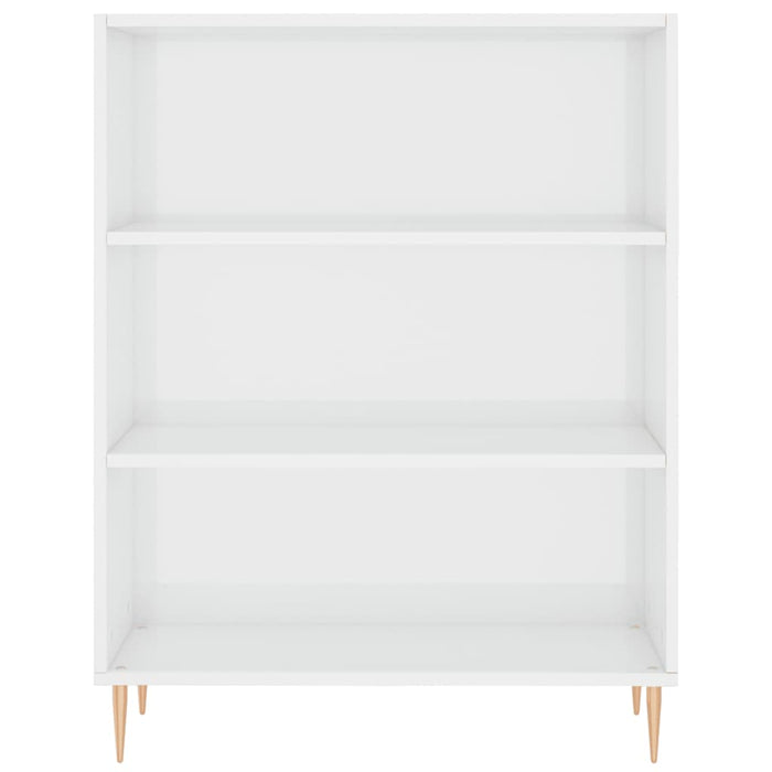 Credenza Bianco Lucido 69,5x34x180 cm in Legno Multistrato 3198715