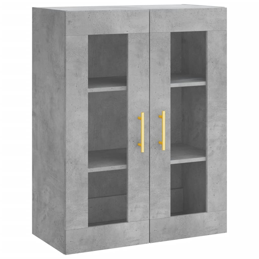 Credenza Grigio Cemento 69,5x34x180 cm in Legno Multistrato 3198717