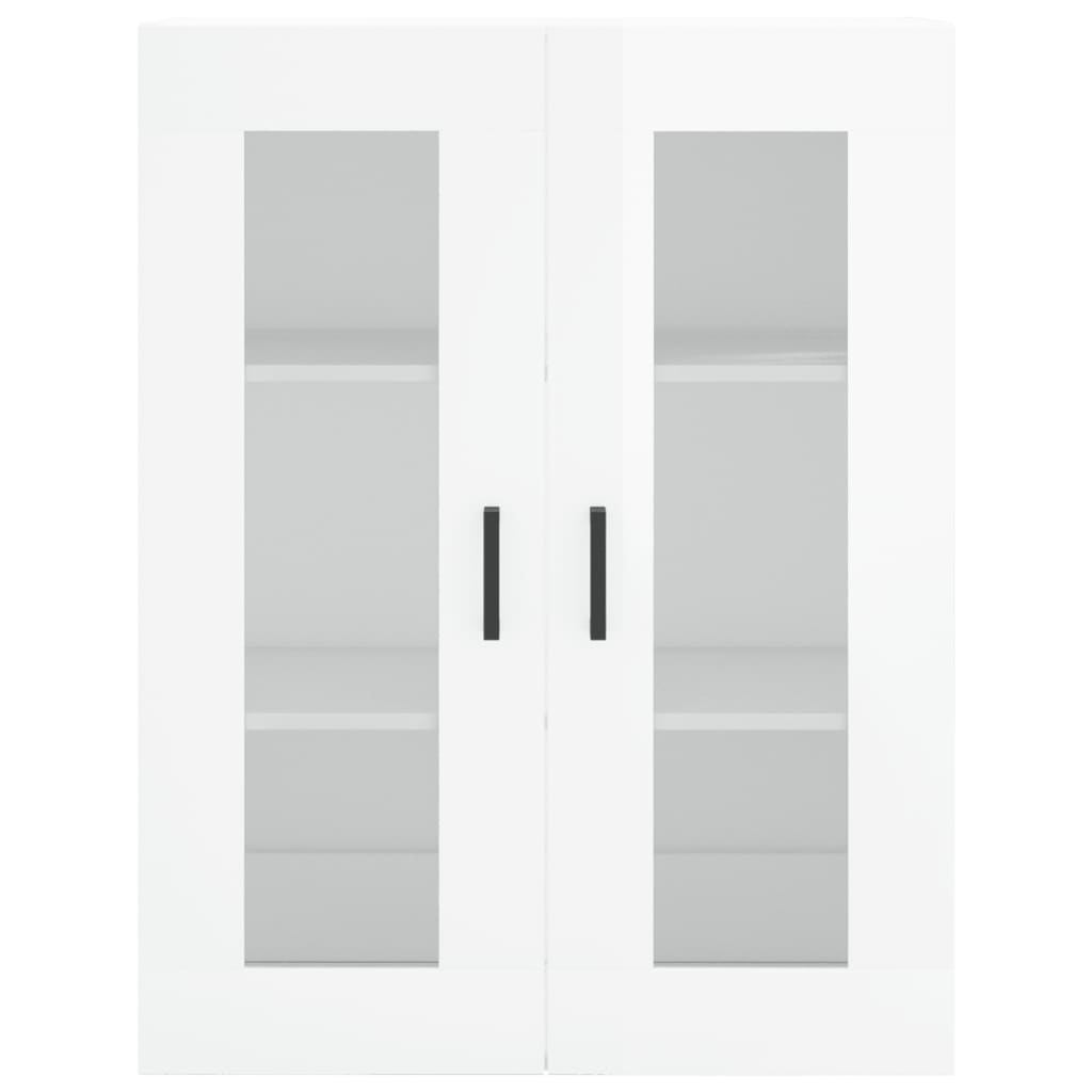 Credenza Bianco Lucido 69,5x34x180 cm in Legno Multistrato 3198723