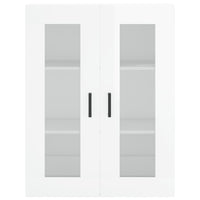 Credenza Bianco Lucido 69,5x34x180 cm in Legno Multistrato 3198723