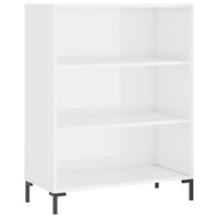 Credenza Bianco Lucido 69,5x34x180 cm in Legno Multistrato 3198723