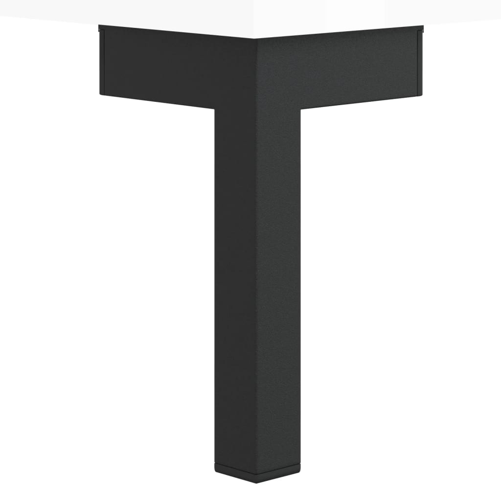 Credenza Bianco Lucido 69,5x34x180 cm in Legno Multistrato 3198723