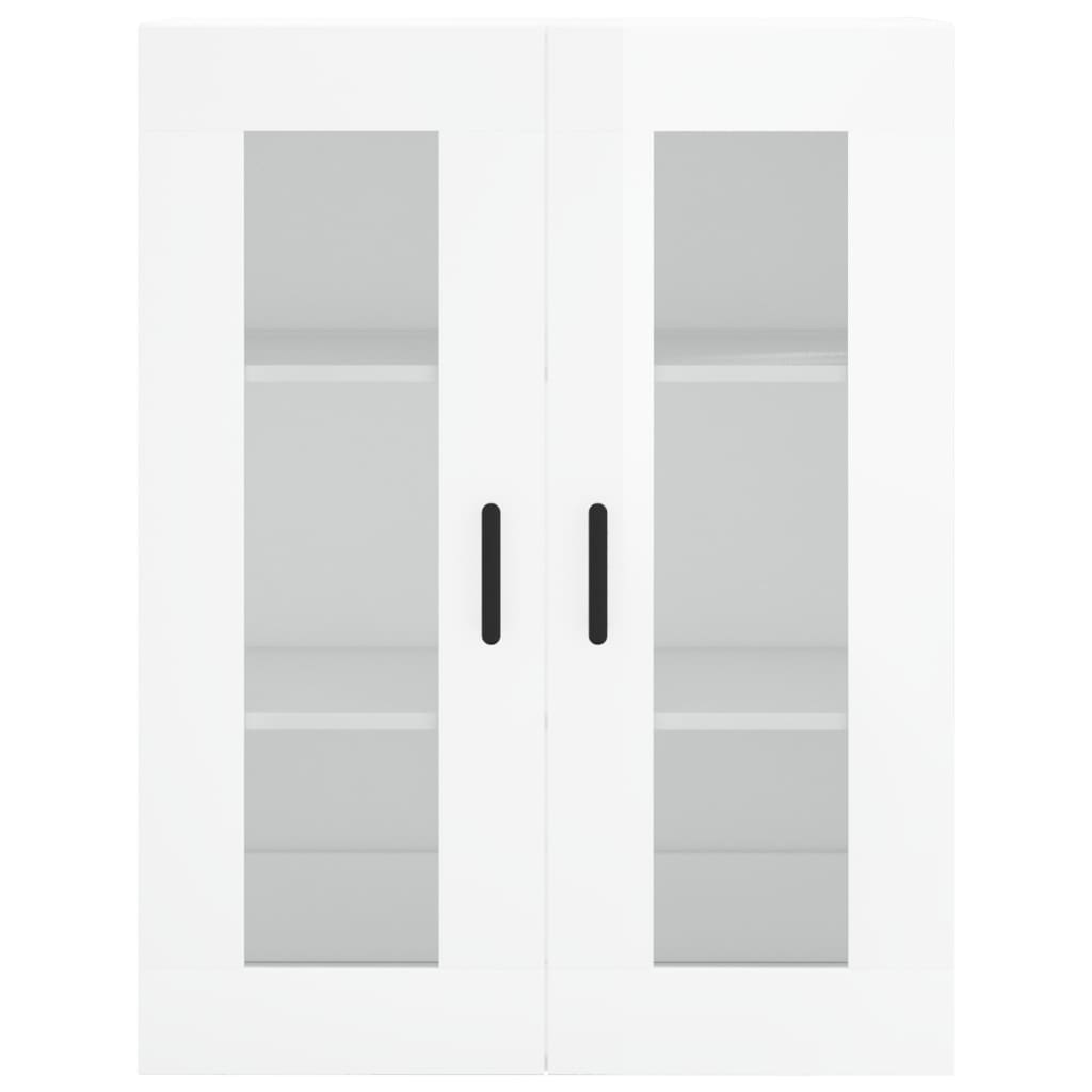 Credenza Bianco Lucido 69,5x34x180 cm in Legno Multistrato 3198731