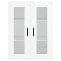 Credenza Bianco Lucido 69,5x34x180 cm in Legno Multistrato 3198731