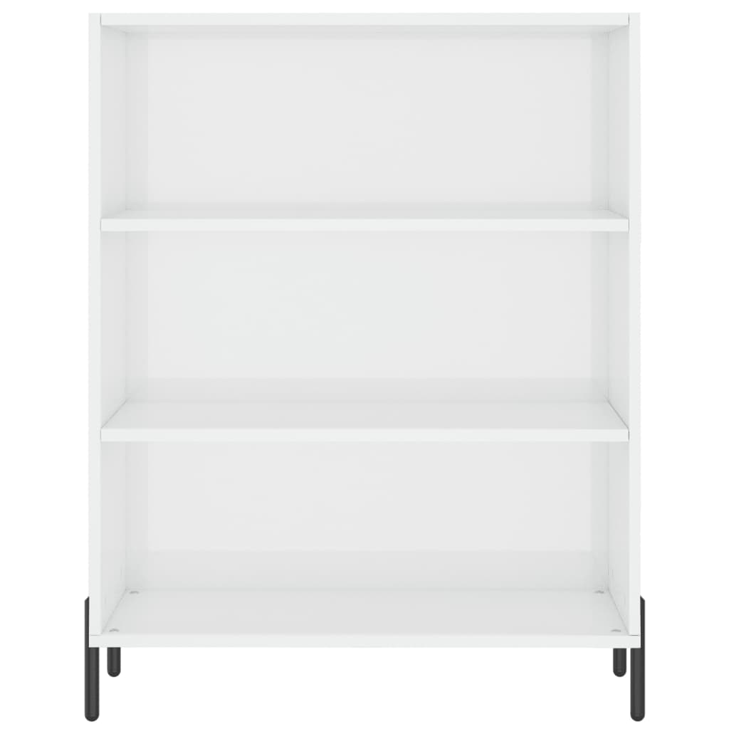 Credenza Bianco Lucido 69,5x34x180 cm in Legno Multistrato 3198731