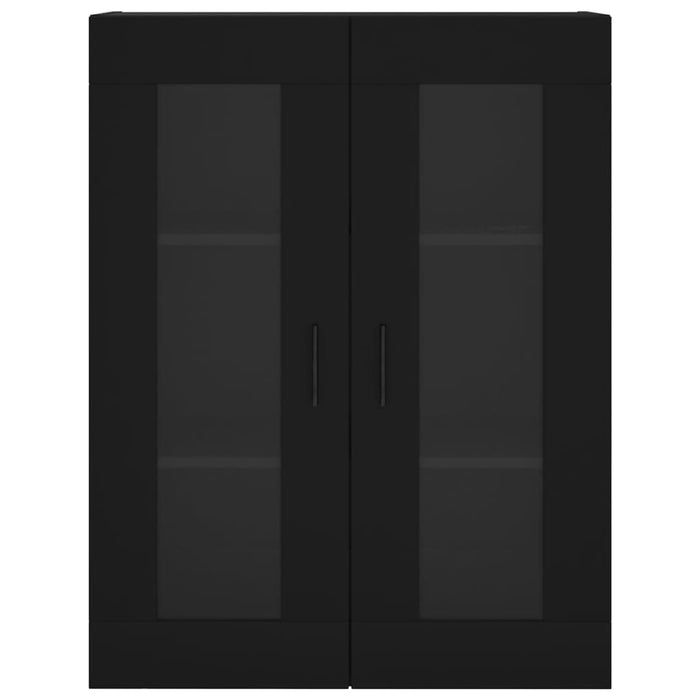 Credenza Nera 69,5x34x180 cm in Legno Multistrato 3198738