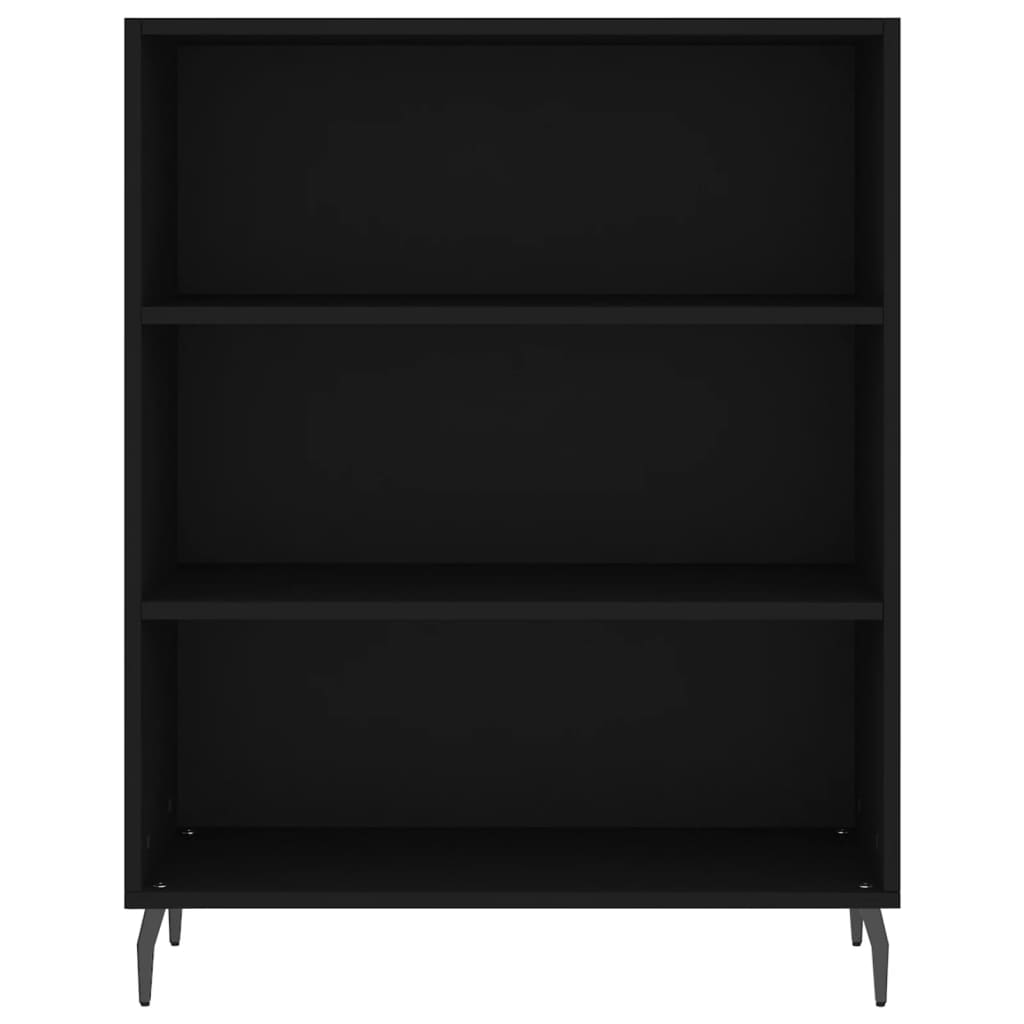 Credenza Nera 69,5x34x180 cm in Legno Multistrato 3198738