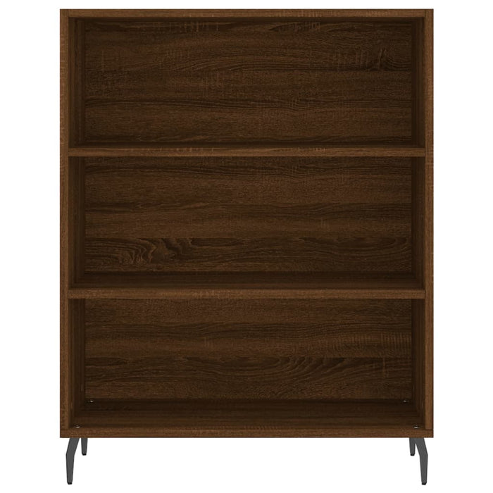 Credenza Rovere Marrone 69,5x34x180 cm in Legno Multistrato 3198744